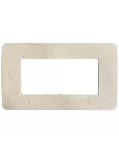 Placa Bticino am4804sq matix 4 plazas//módulos aguamarina